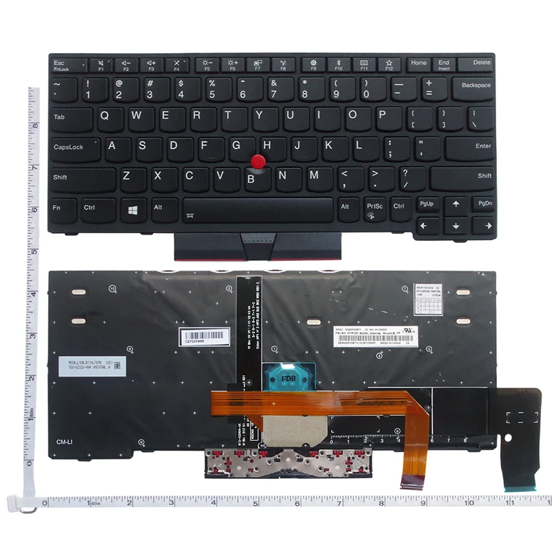 

US/RU New Laptop keyboard For ThinkPad X280 A285 X390 X395 L13 Yoga S2 5th S2 Yoga 5th Backlit