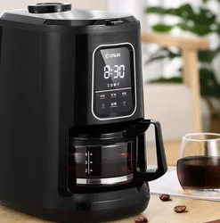Donlim drip coffee machine home automatic drip cafe bean grinder soybean powder integrated office American coffee pot DL-KF1061