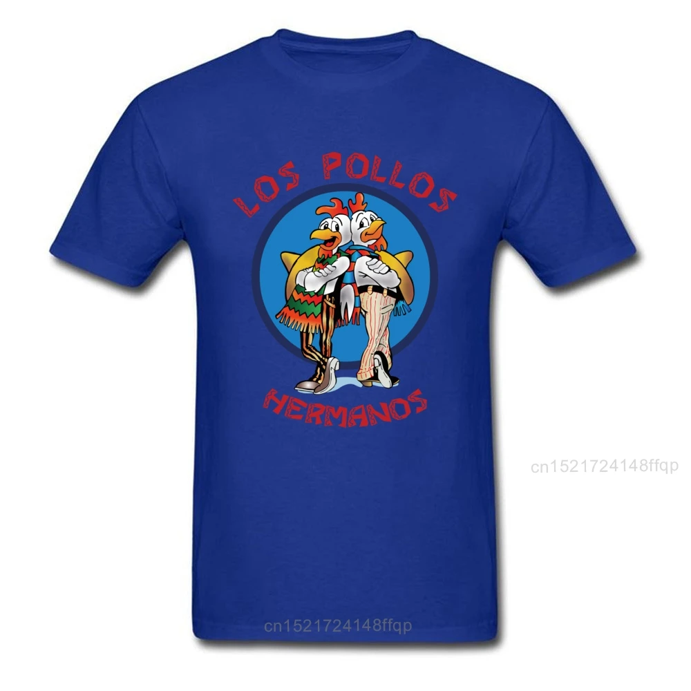 Los Pollos Hermanos Tshirt Men T-shirt  Fashion Breaking Bad T Shirt Chicken Brothers Tee Hipster Tops Cotton Clothes Funny