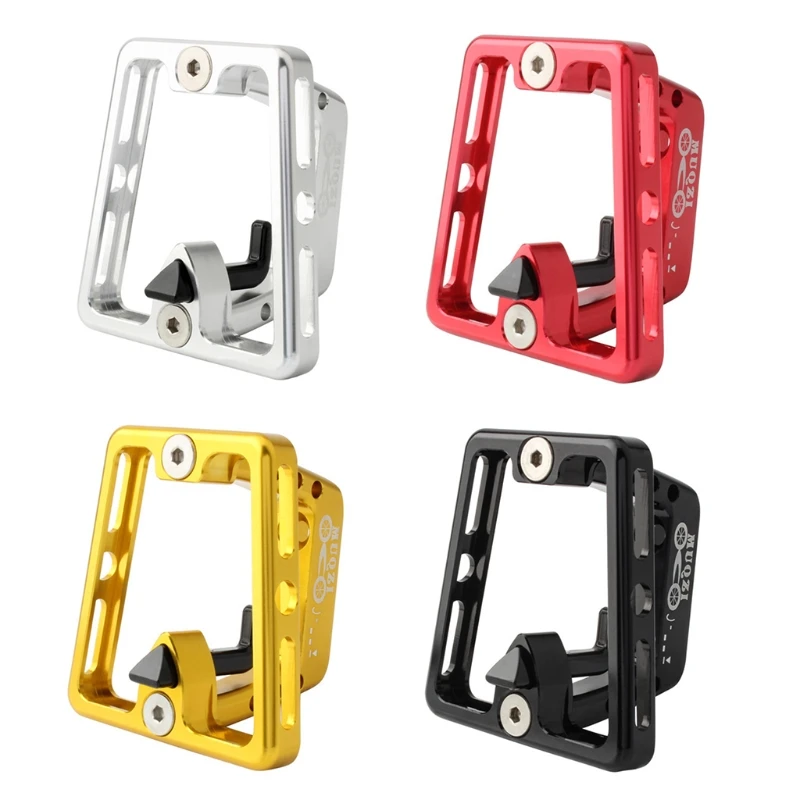 Q1FF Aluminum Alloy Bicycle Front Carrier Block Bag Bracket Rack Holder Mount for Brompton Folding Cycling Bike