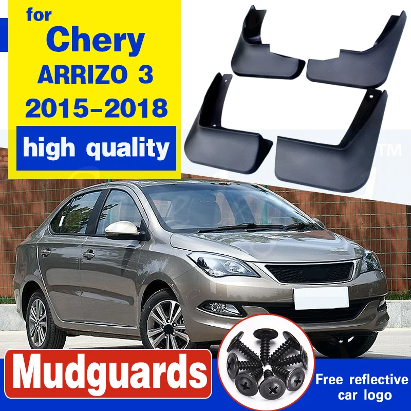 Car accessories ABS plastic Mud Flaps Splash Guard fender for Chery ARRIZO 3 2015 2016 2017 2018 Car styling