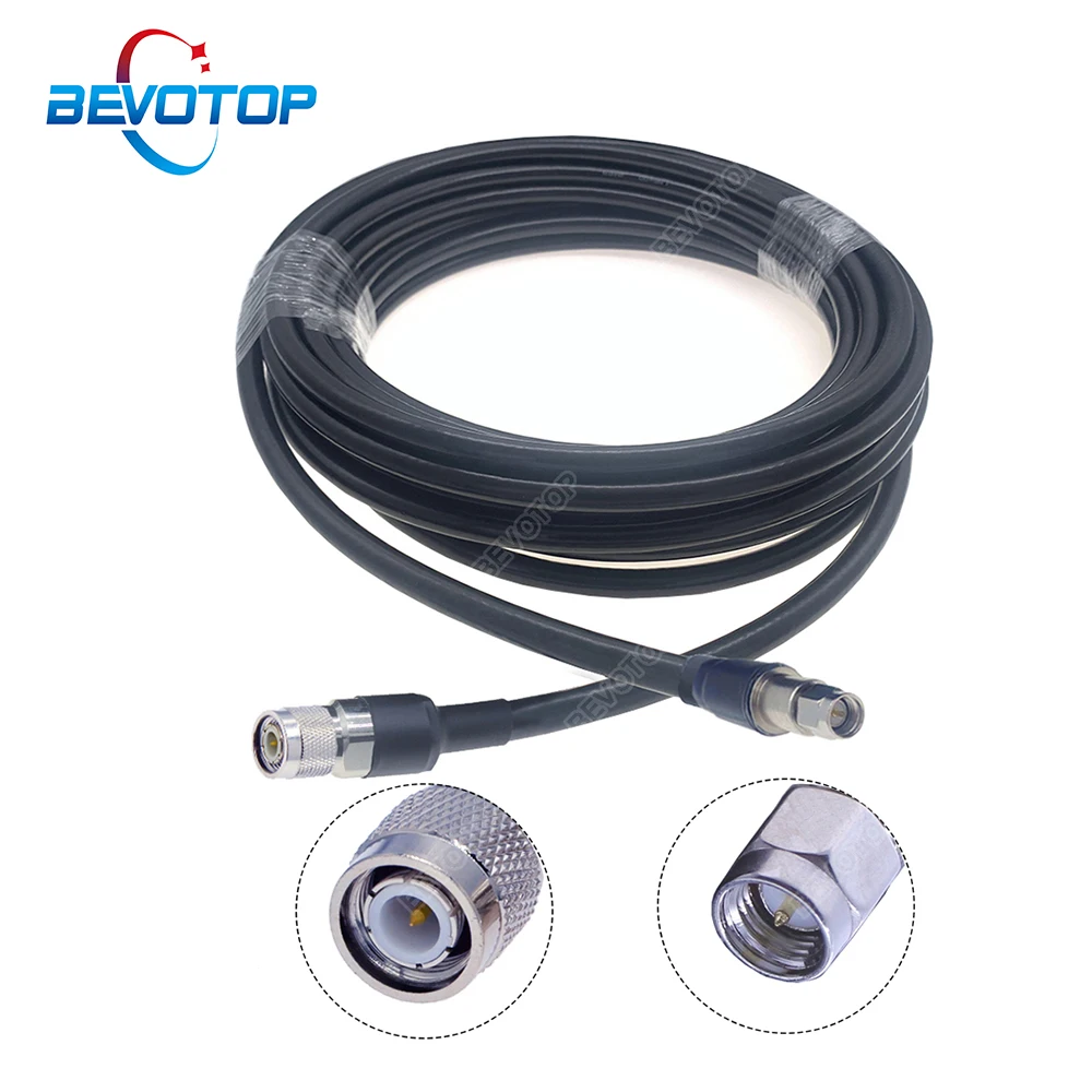 

TNC Male to SMA Male Plug LMR400 Cable High Quality Low Loss 50-7 Pigtail 50 ohm RF Coaxial Extension Cord Jumper Adapter Cables