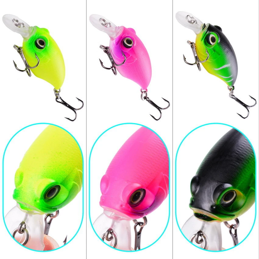 1pc Fishing Lure 6cm 8.4g Floating Crankbaits Artificial Plastic Hard Bait Minnow Bass Wobblers For Trolling carp Fishing Tackle