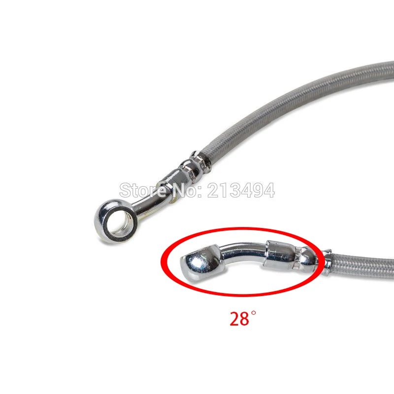 39Cm-140Cm Xe Máy Dầu Thắng Vòi Dây Phanh Đa Năng Xe Máy Thép Không Gỉ Đầm Đường Ống Latiguillo Freno Moto