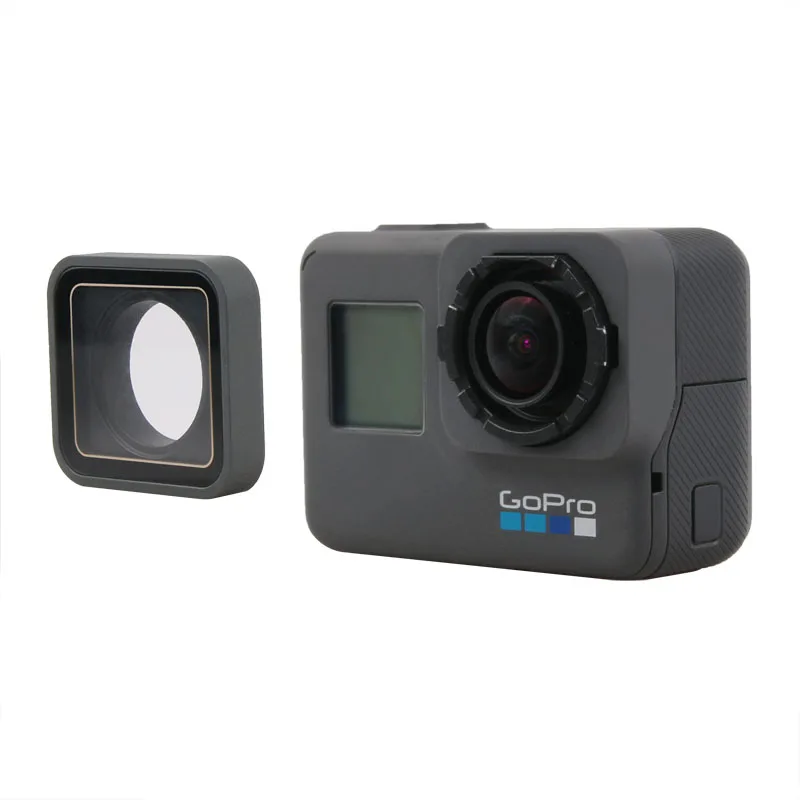 Capa de proteção para câmera, capa de lente à prova d\'água para gopro hero7 6 5