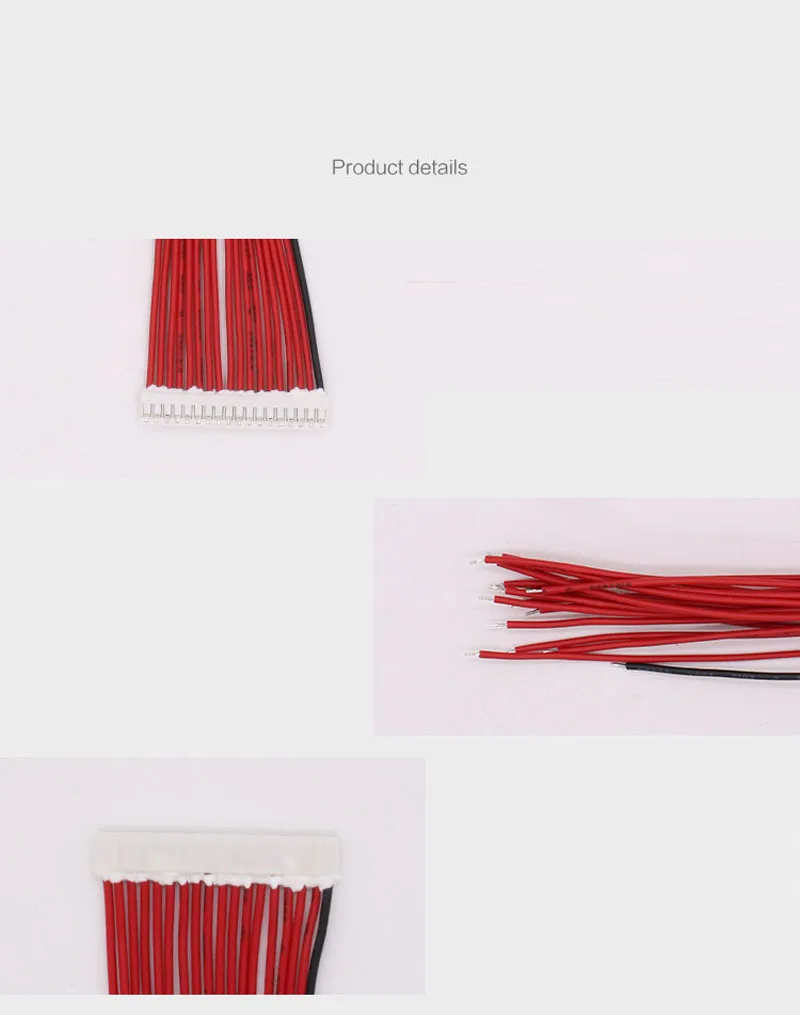 Balance cable wire Connector for Li-ion lifepo4 LTO Lithium battery protection board BMS PIN 4S 7S 8S 10S 13S 14S 16S 20S 24S