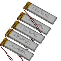 3.7V 500mAh 1.85Wh Polymer Li Lithium Battery 601452 For GPS MP4 Record Pen Driving Recorder Car Camera LED Headset Game Player