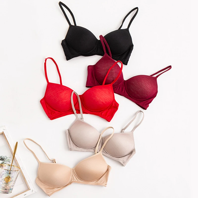 Wireless bra 100% Pure Silk seamless padded bras for women push up bralette bralet bralett Female Underwear Intimates sutyen