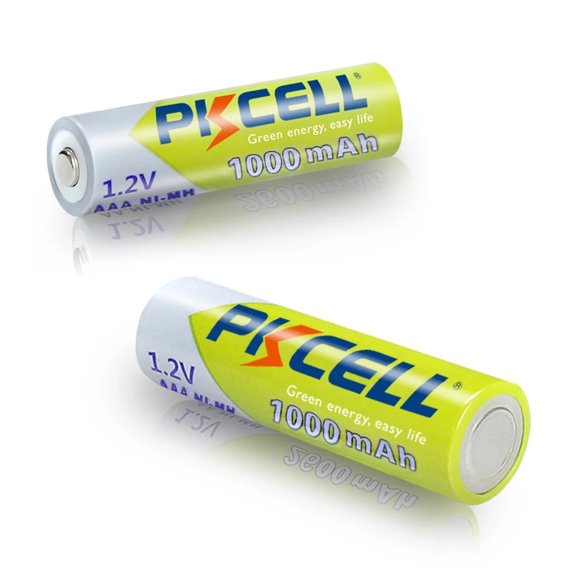 24PC PKCELL  1.2V AAA Battery 1000MAH 3A aaa Ni-MH batteries AAA Rechargeable Battery toys with 6PC Battery Box holder