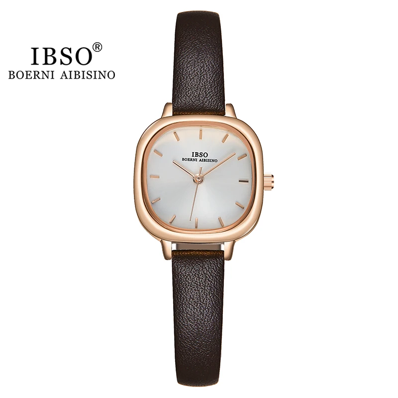 IBSO Luxury Gold Simple Design Women Watches Stainless Steel Strap Japanese Quartz Movement Waterproof Drop Shipping Wristwatch
