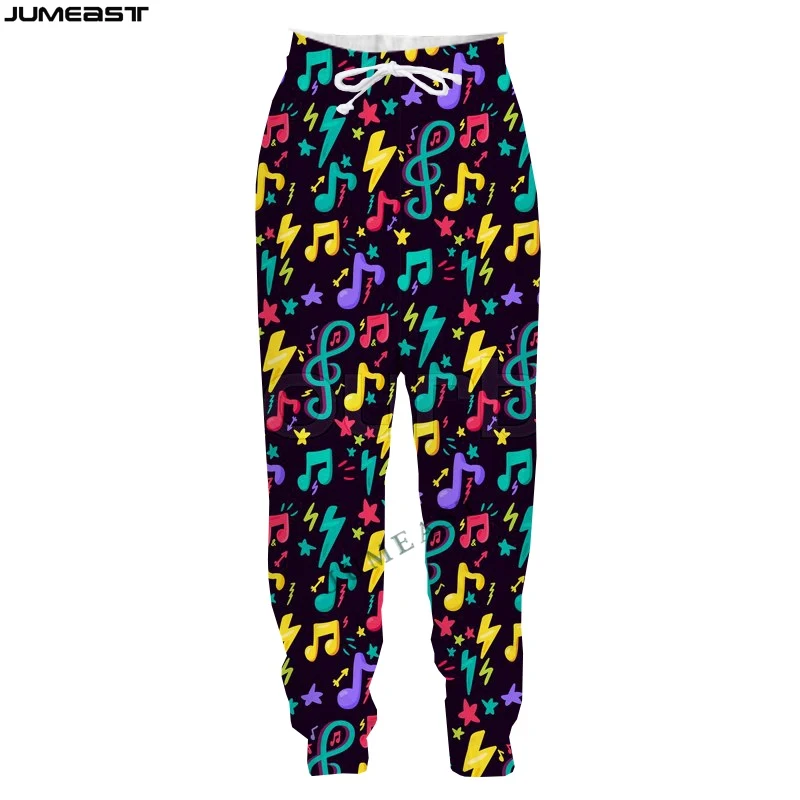 Jumeast Boy Girl 3D Children Hip Hop Piano Music Casual Long Pants Kids Spring Autumn Sport Pullover Length Sweatpants Trousers