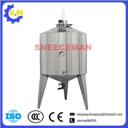 100L Double layers Stainless Steel Wine Fermentation Barrel Storage Conical fermenter Beer storage tool Pressure vessel tank