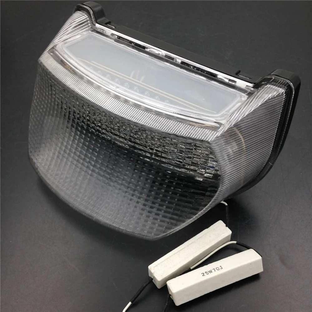 Clear LED Tail Brake Turn Signal Light Fit For Kawasaki Ninja ZX7R ZX750 ZX7RR 1996-2003