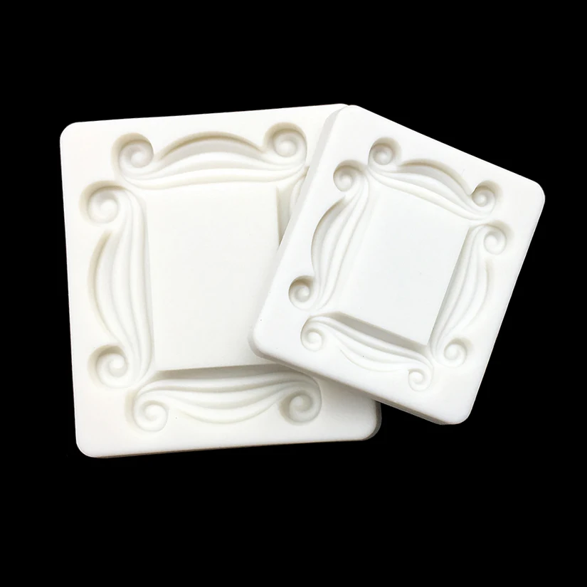 Photo Frame Shape Silicone Mold Sugarcraft Chocolate Cupcake Baking Mold Fondant Cake Decorating Tools