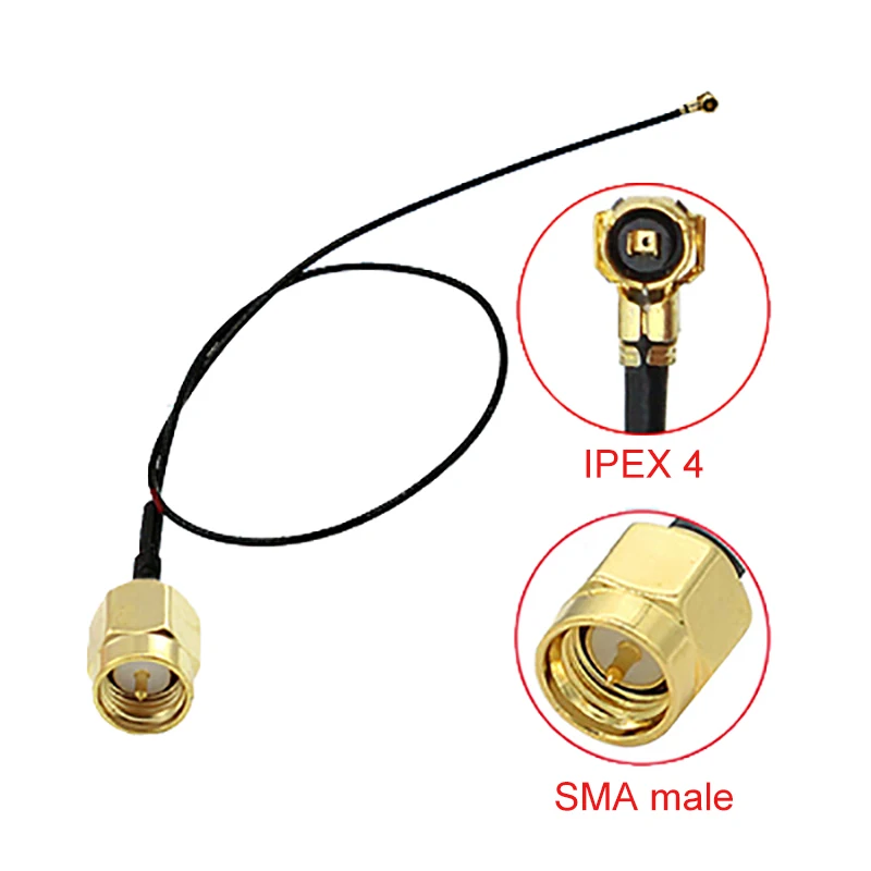 

10pcs IPEX4 MHF4 to SMA male RG0.81 Extension Cord Cable Pigtail Connector Antenna Cable For M.2 4G LTE 5G Modems