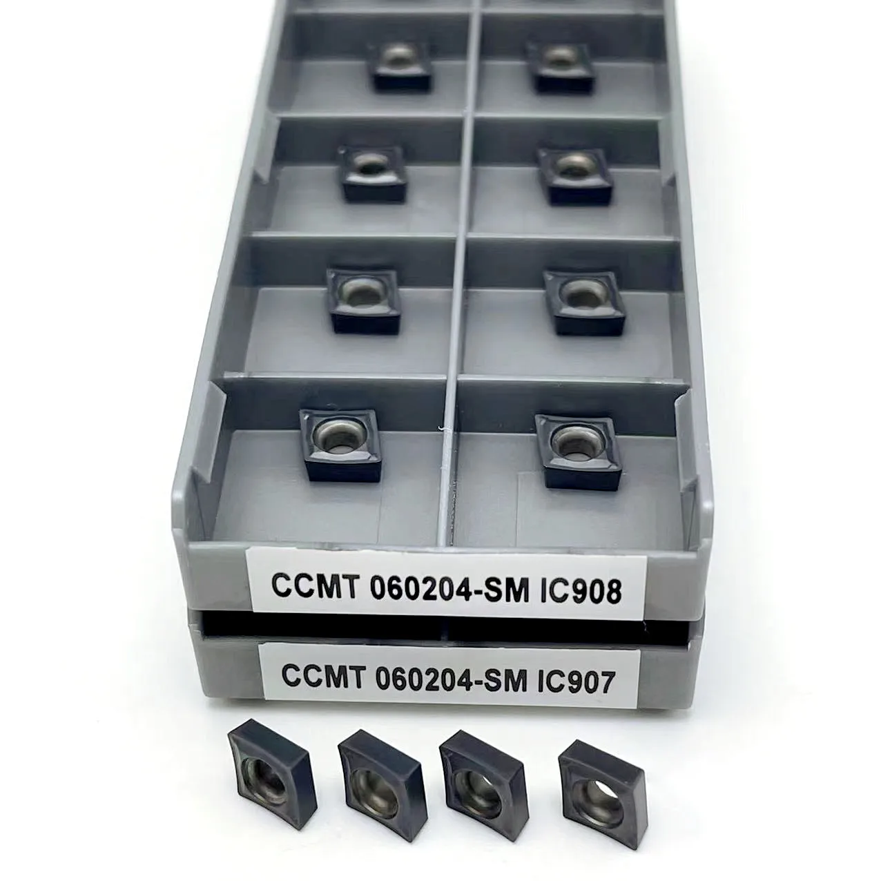 Токарные инструменты CCMT060204 SM IC908, токарные инструменты CCMT 060204, карбидная вставка, Токарный резак, инструмент токарного станка, токарная вставка