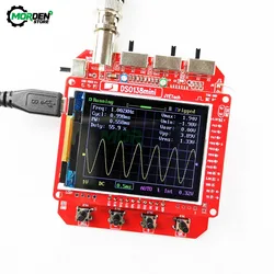 Mini oscilloscopio digitale portatile Kit fai da te braccio Cortex-M3 oscilloscopio TFT a 12 Bit 10:1 Clip di prova sonda Dropship