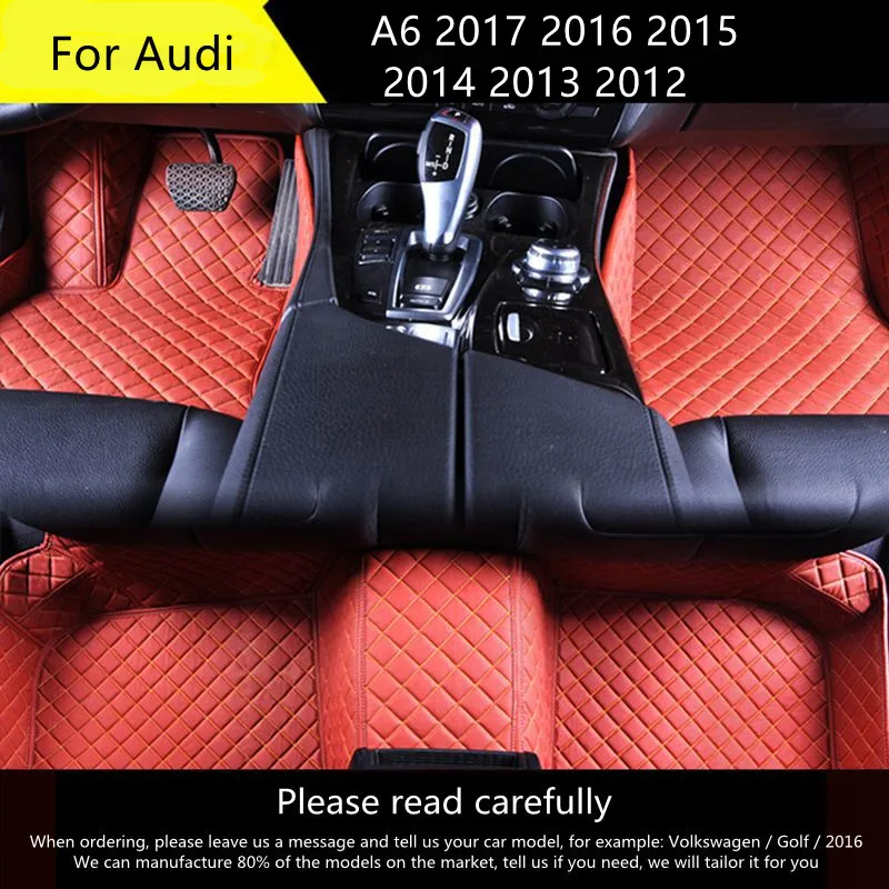 Car Floor Mats For Audi A6 2017 2016 2015 2014 2013 2012 Car Carpets Custom Styling