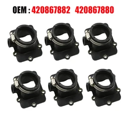 2/4/6Pcs SPI CARBURETOR FLANGE/SOCKET REPLACES for Ski-Doo FORMULE DELUXE / GRAND TOURING / MXZ / SUMMIT /LEGEND 600 for Ski Doo
