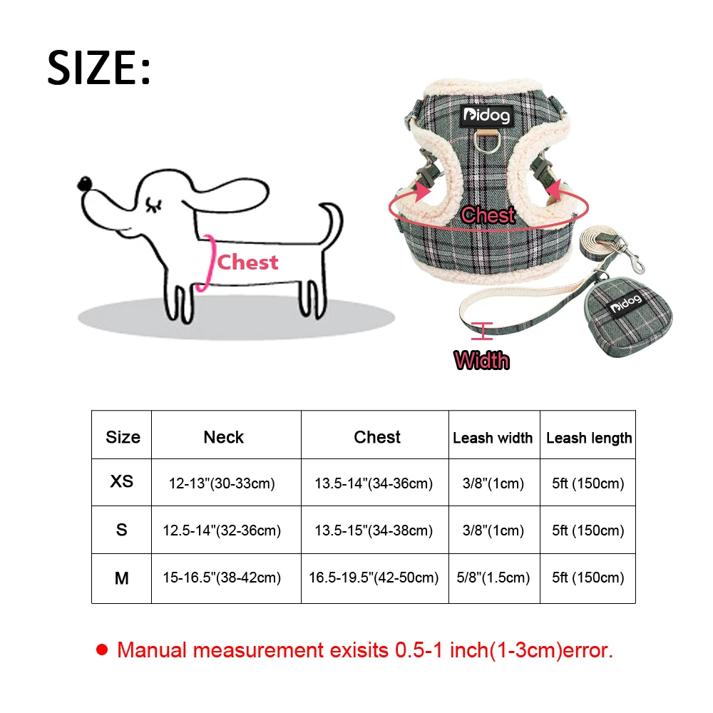 Soft Fleece Cat Harness Vest Warm Dog Puppy Chihuahua Harness Leash Set Adjustable Pets Vests Coat For Small Medium Dogs Cats