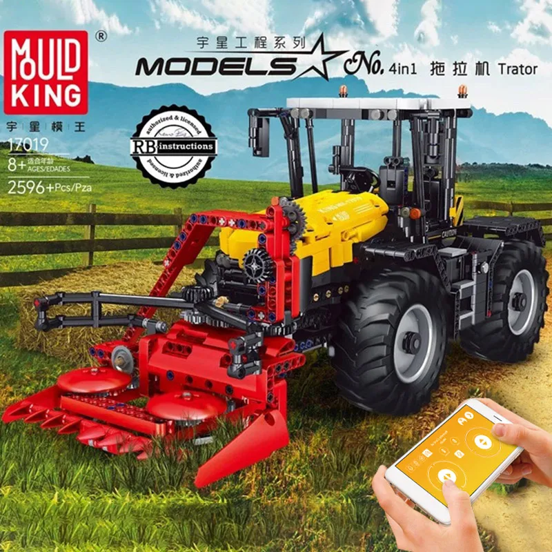 

MOULD KING 17019 RC Tractor Fastrac 4000er Set MOC-25371 Building Blocks Bricks Toys gift