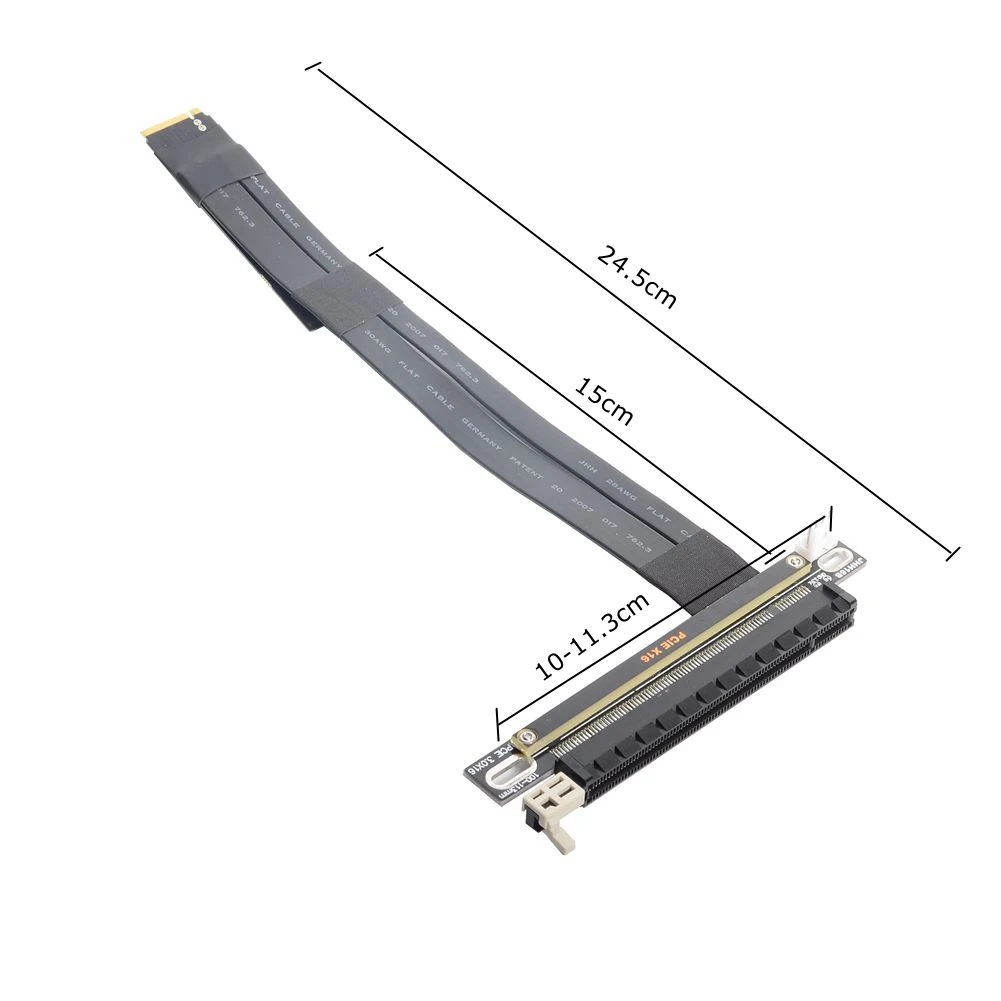 PCI-E 3.0 16x PCIe x16 Extender to M2 M.2 NVMe M-Key Riser Card Extension Cord Gen3.0 32Gbps with Sata Power Cable