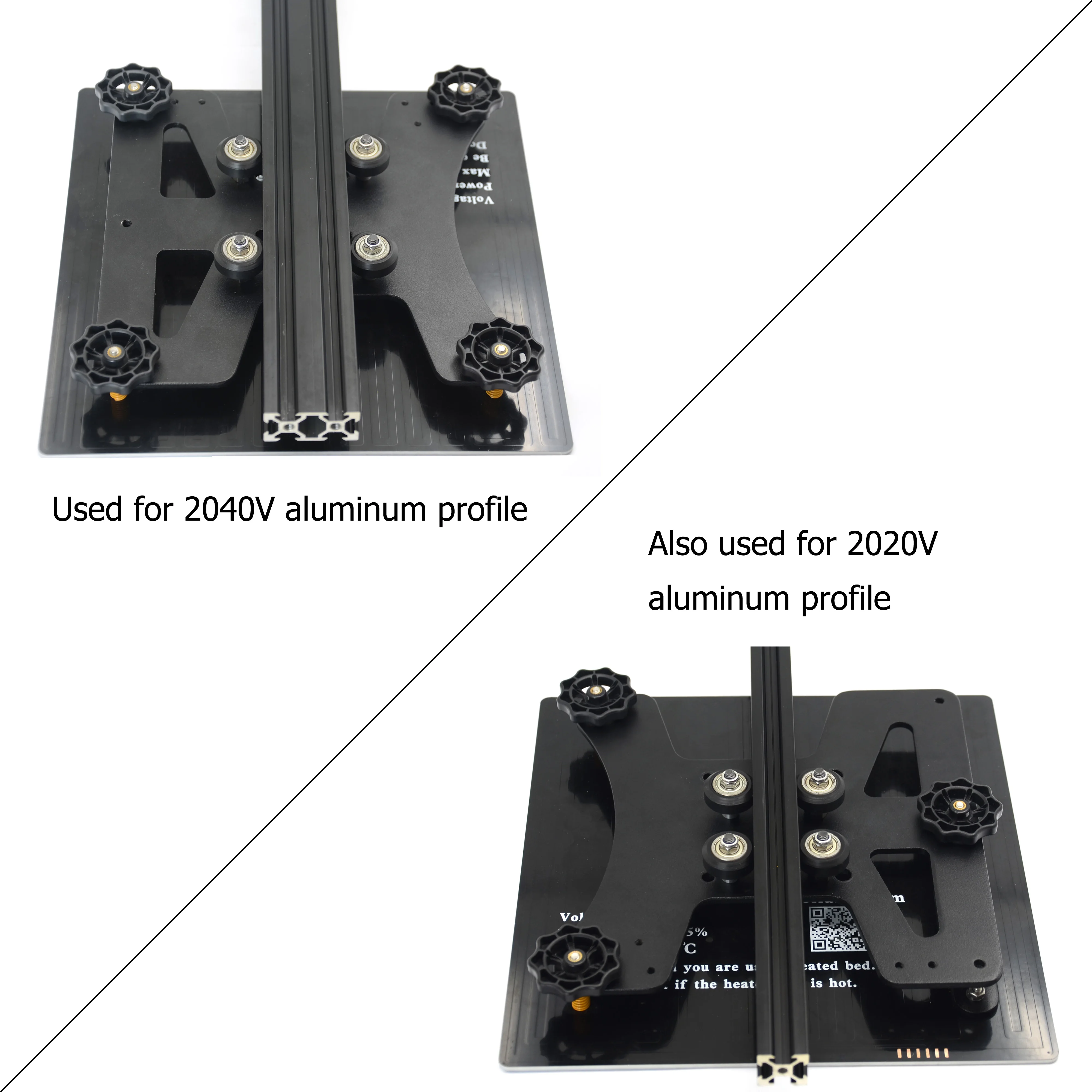 Befenybay Modular Y Carriage Plate Upgrade Kit for 2040V Aluminum Profile for Creality Ender3/Ender3 Pro 3D Printer (190mm)