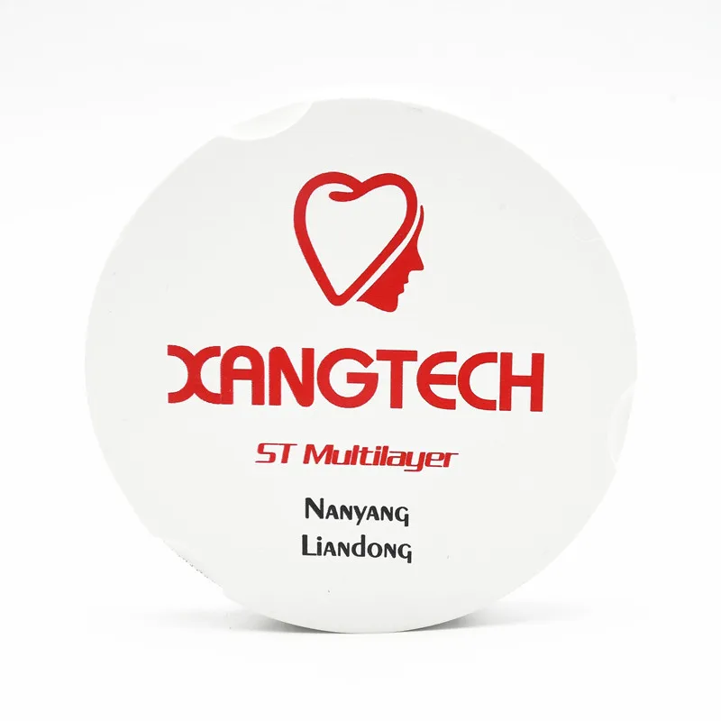 

XANGTECH 95*16mm ST Multilayer Pre-shaded Zirconia Block Vita 16 Colors