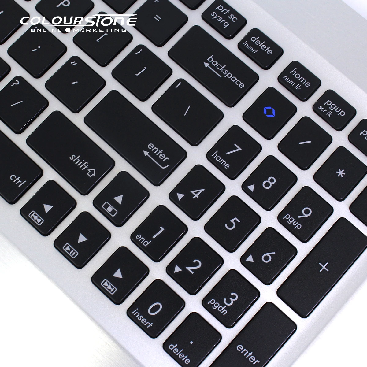 Imagem -06 - Teclado do Portátil dos Eua para Asus K56 S550 K56cb A56 S56 R505c S550cb K56cm S56c A56c A56cb Teclado Inglês com Capa c Prateado Novo