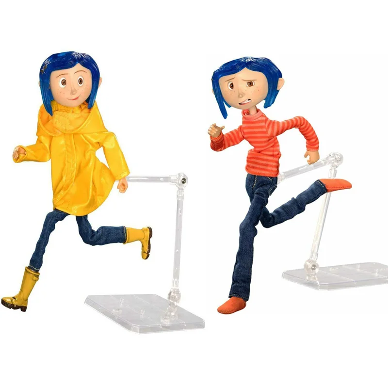 NECA Coraline & The Secret Door Caroline Action Figure Cartoon Character Model Toys Doll Collection Desktop