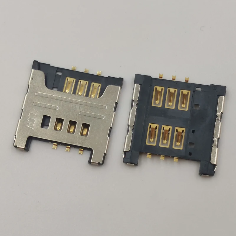 

2Pcs Reader Sim Card Socket For Samsung Galaxy E120 E1200M E1200 I9003 I9023 I9070 I9082 I939D I939I Slot Tray Holder Connector