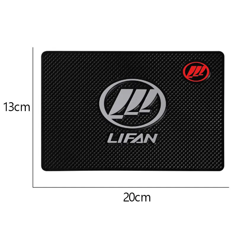 1pc Car Styling Sticker Interior Accessories Anti Slip Mat Case For Lifan Solano X60 X50 520 620 320 Auto Badge Dashboard Pads