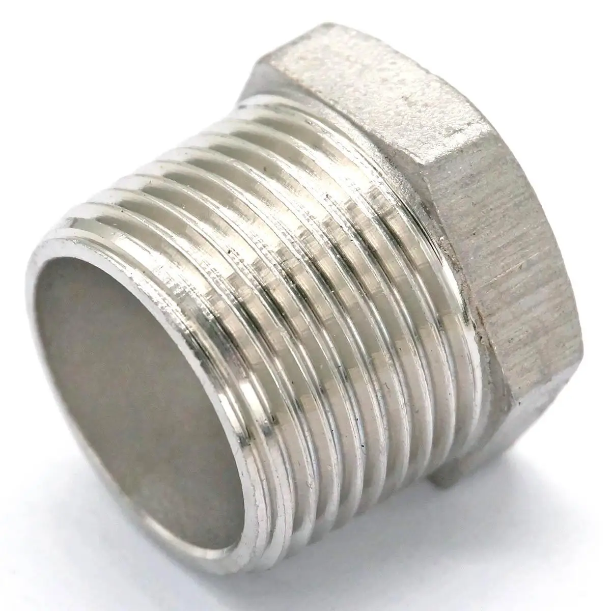 

304 Stainless Steel Reducer 3/4" BSP Male Thread to 1/2" BSP Female Thread Reducing Bush adapter Fitting Gas Air Water Fuel