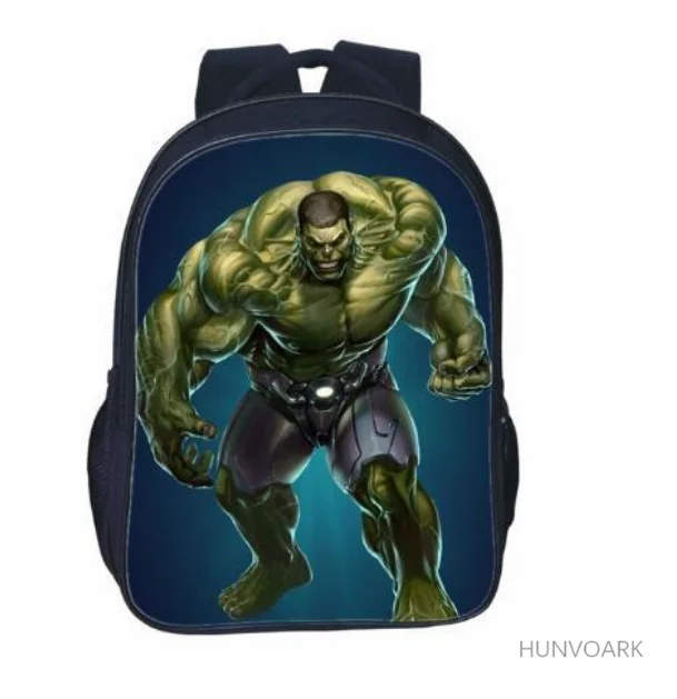 16 inch Superhero Hulk School Bag for Kids Girls Boys Backpack Children School Sets Pencil Bag Toddler Schoolbag Mochila