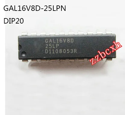 10PCS/LOT New original   GAL16V8D-25LPN  GAL16V8D   DIP20