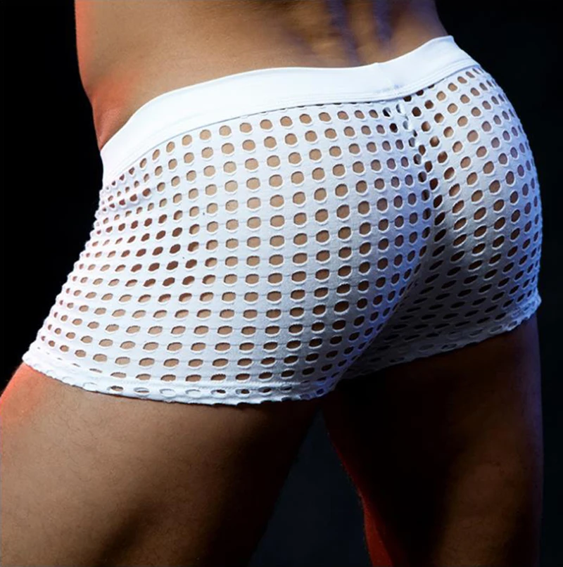 Recommend! New Arrival Mens Sexy Mesh Erotic Jockstrap Gay Boxer Underwear