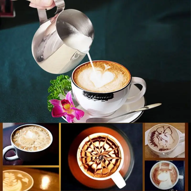 Latte In Acciaio Inox Caffè Latte Schiuma di Arte Brocca Brocca Tazza di Tazza di Caffè Kitchen Craft Strumento