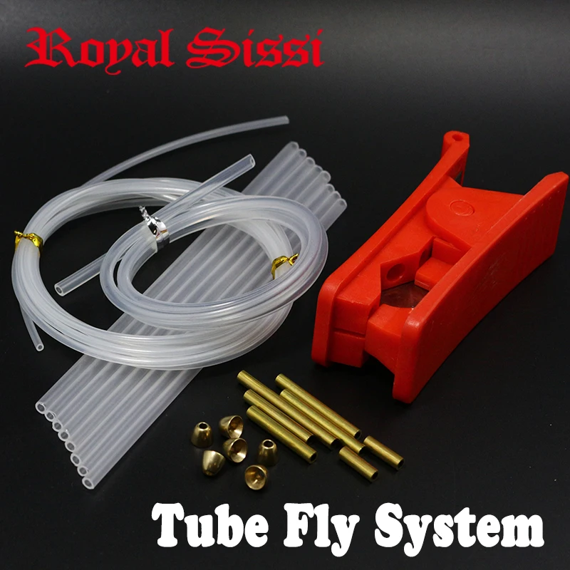 Royal Sissi tube fly tying accessories combo fly tying tubes&cone head&Tube Fly Cutter salmon steelhead tube fly tying materials