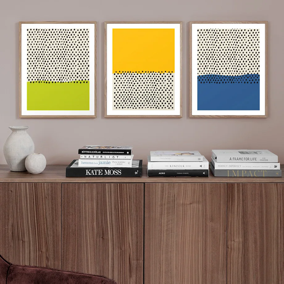 

Nordic Posters And Prints Abstract Lines Point Colorful Geometry Wall Art Canvas Painting Wall Pictures For Living Room Decor