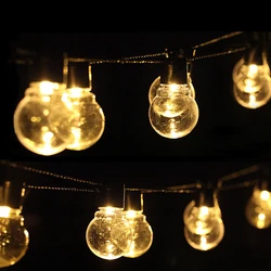 3M 6M LED Garden Lawn lamp AC 110V 220V LED Globe Bulb String Lights Outdoor Patio Yard Landscape Wedding Christmas Decoration