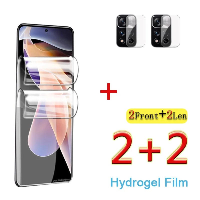 Full cover Hydrogel Film For Xiaomi Redmi Note 11 Camera Protective Film For Xiamoi 11T Pro 11 T Pro Screen Protector Not Glass