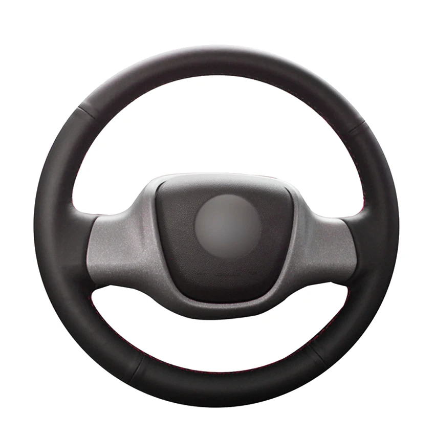

Черная натуральная кожа ручная строчка для смартфона Fortwo