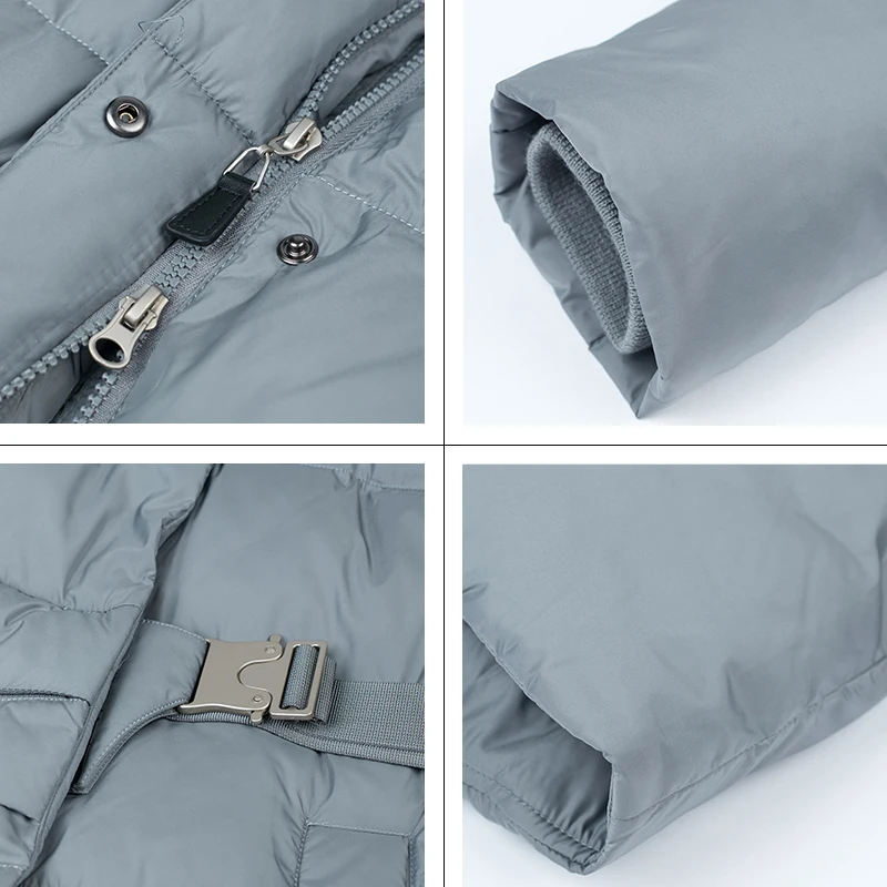 GASMAN Unten Jacke Weibliche 2022 Lange Mode Marke frauen Winter Jacke Designer Persönlichkeit Gürtel Tasche Frauen Mantel 21228