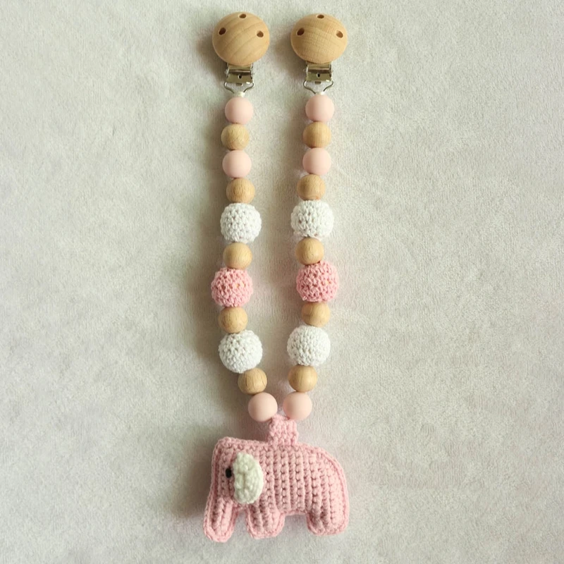 Wooden Baby Pram Clip Toys Baby Gym Hanging Pendants Toys Baby Stroller Rattle Bed Bell Mobile Rattles Silicone Beads Teething