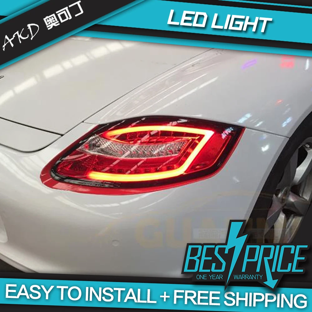 

AKD Car Styling Tail Lamp for Porsche Cayman 987 Tail Lights 2005-2008 Boxter LED Tail Light DRL Brake Reverse auto Accessories