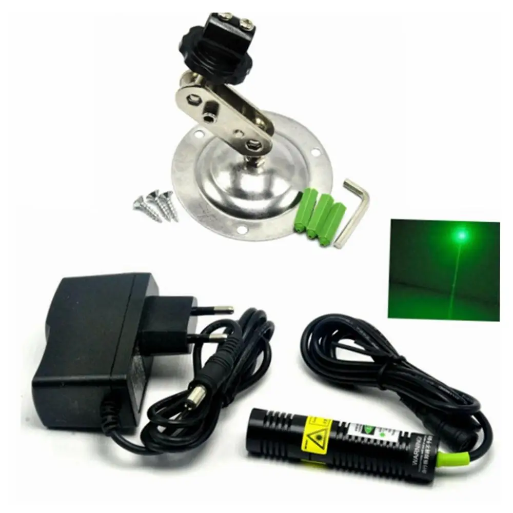 532nm 30mW Green Laser Diode Dot Module Locator for Cutting Machine +Adapter +Mount