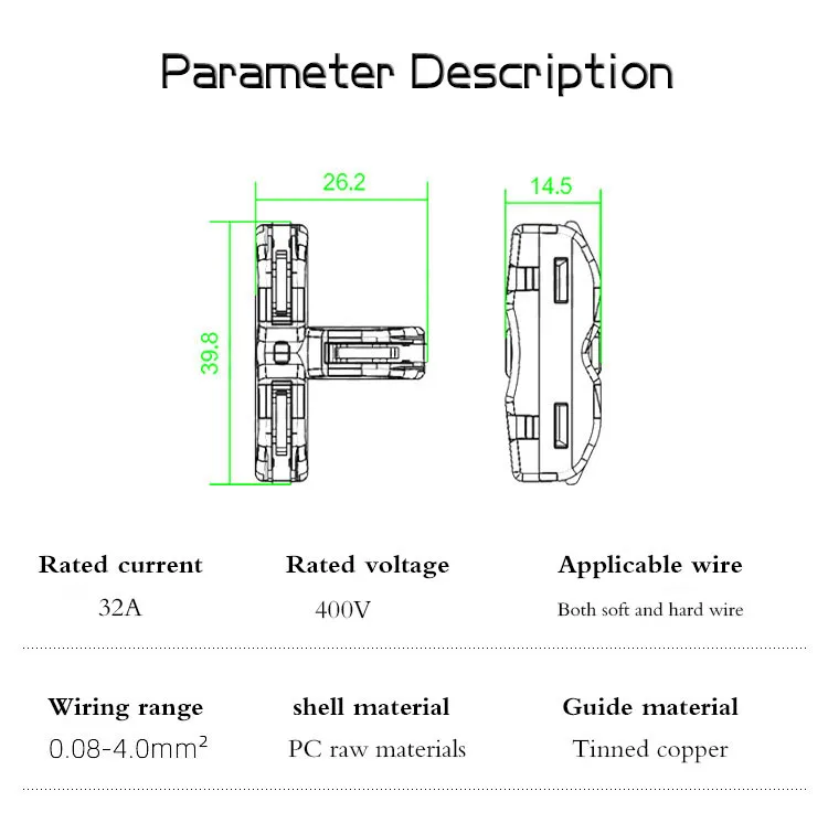 T11 Wire Connector Electrical Mini Fast Wire Splitter Universal Wiring Cable Terminal Block Conductor LED Strip Quick Conectors