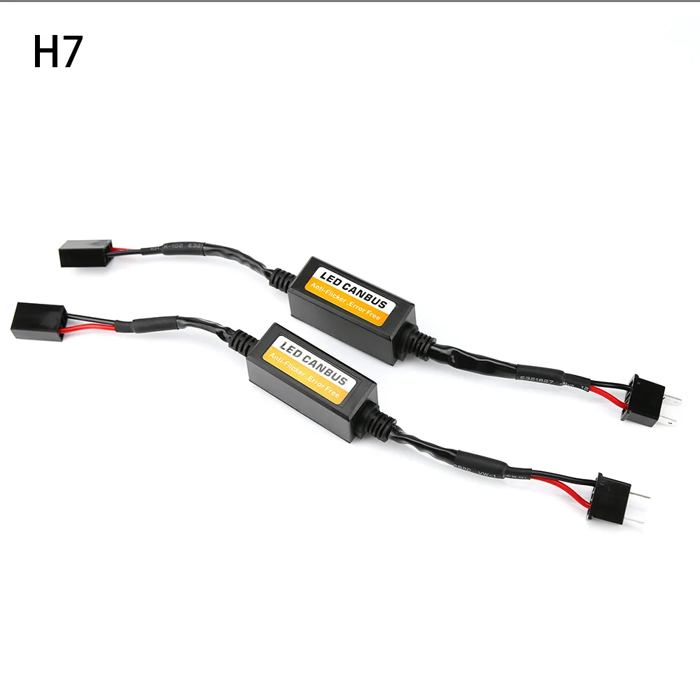 2024 Car LED Headlight Decoder H1 H4 H7 H8 H9 H11 9006 HB4 9005 HB3 Canbus Anti-EMC No error No Interference Fit For VW GOLF BMW