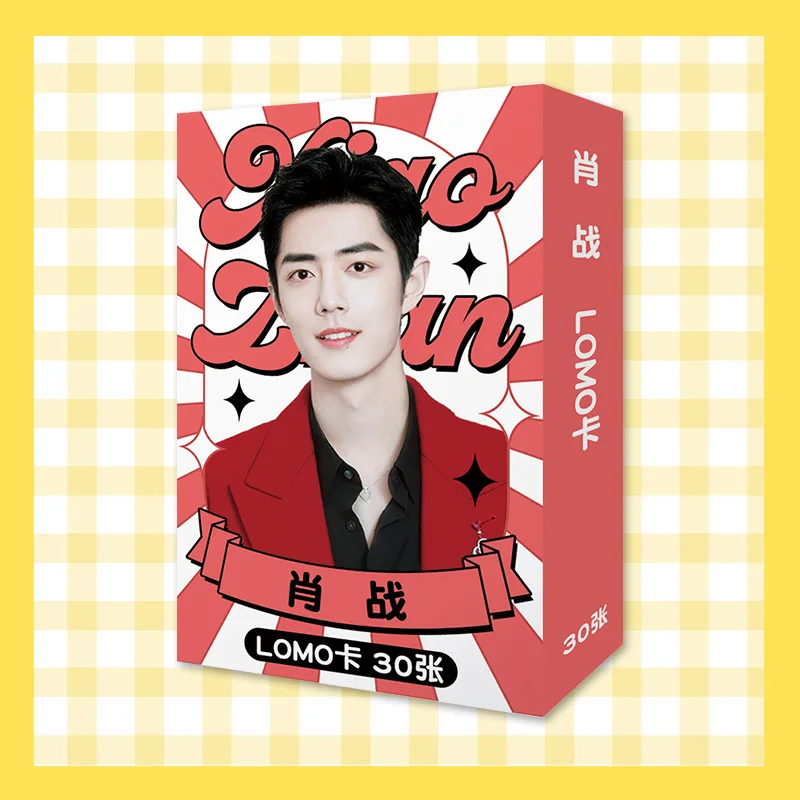 30 Sheets/Set Xiao Zhan, Wang Yibo, Cai Xukun, Jackson Yee, TNT Star LOMO Card Mini Postcard DIY  Message Card Gift