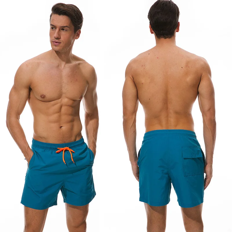 Brand Datifer Board Shorts Men Breathable Sport Swimming Pants Solid Color Elastic Waist Beachwear Summer Swimsuits